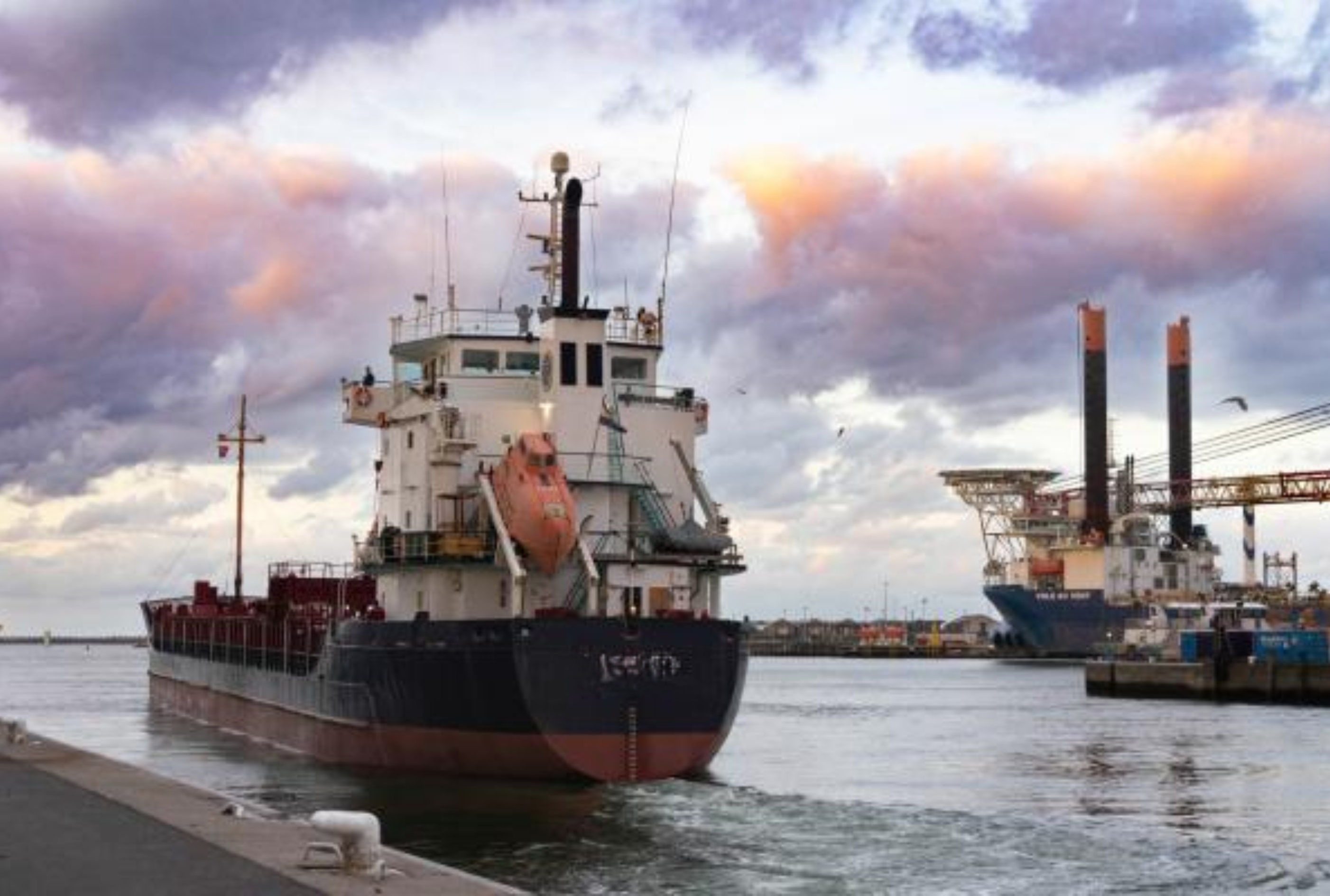 Ship at port